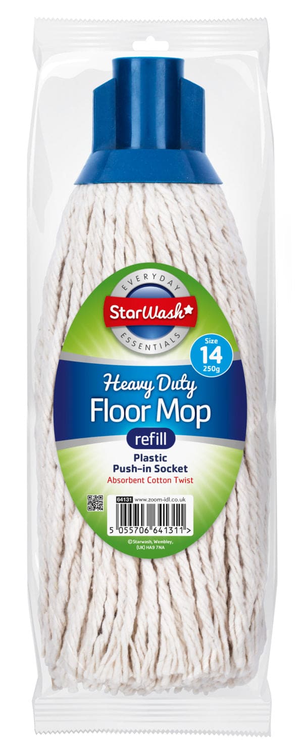 Plastic Socket Cotton Mop Head – Size 14oz