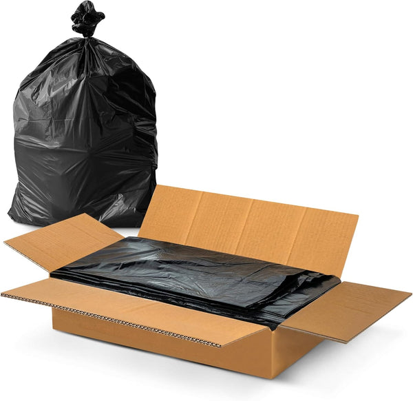 Extra Strong 100x Large Black Bin Bags 80L