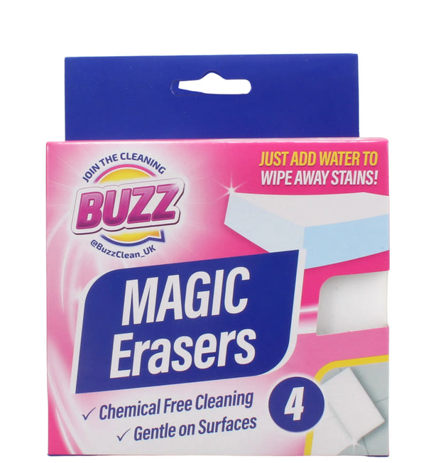 Buzz Sponge Erasers 4 Pack
