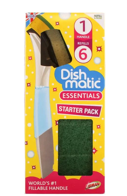 Dishmatic Sponge Kit (1 Handle + 6 Refills)